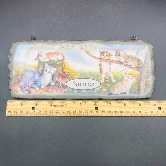 2010 Bradford Exchange Cozy Companions Limited Series Cats Wall Plaque, set of 3 - Picture 10 of 11